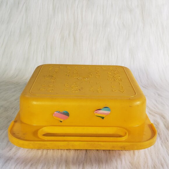1990's Vintage Tupperware stencils alphabet lunch box and stencils set - Picture 5 of 6